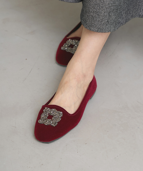 【新品】　IENA MALUS/マリュス VELVET SHOESブラック37 IENA MALUS/マリュス VELVET SHOES ブラック サイズ37｜Yahoo