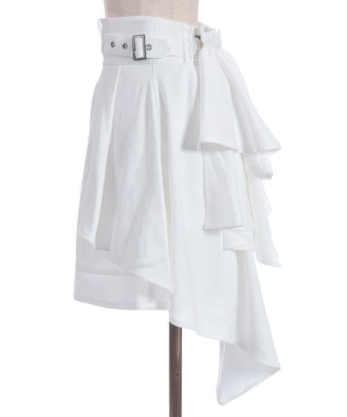 axes femme POETIQUE（アクシーズファムポエティック）の「バッスルデザインショートパンツ（その他パンツ・レディース・ブルー/ブラック/キナリ・MEDIUM）」の15枚目の写真