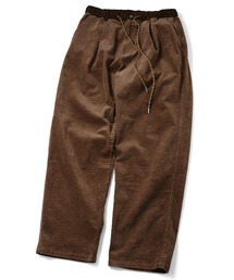 【暖】ストレッチコーデュロイツータックパンツ