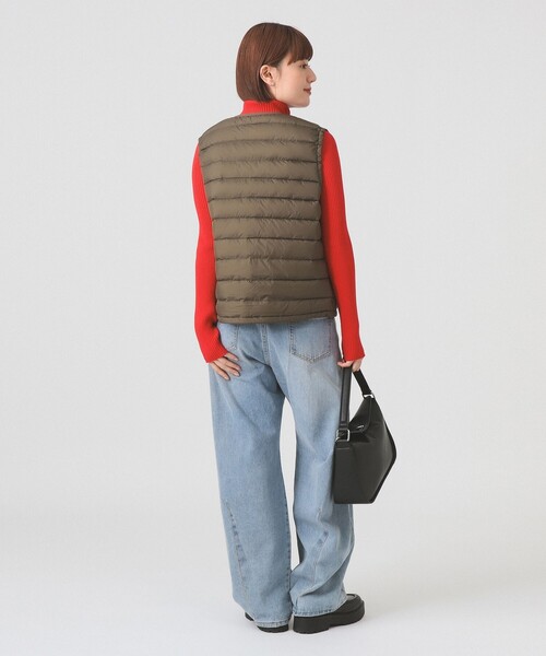 DANTON(ダントン)の「DANTON / CREWNECK INNER DOWN VEST(ベスト・レディース・オフホワイト/オリーブ/ブラック・MEDIUM)」の15枚目の写真