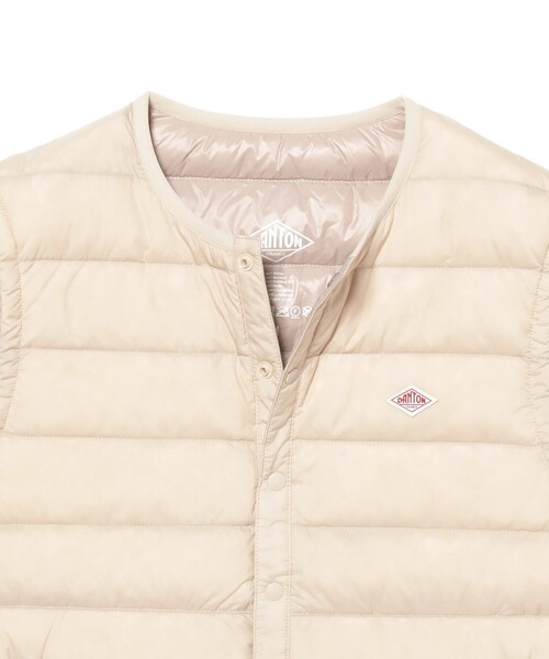 DANTON(ダントン)の「DANTON / CREWNECK INNER DOWN VEST(ベスト・レディース・オフホワイト/オリーブ/ブラック・MEDIUM)」の19枚目の写真