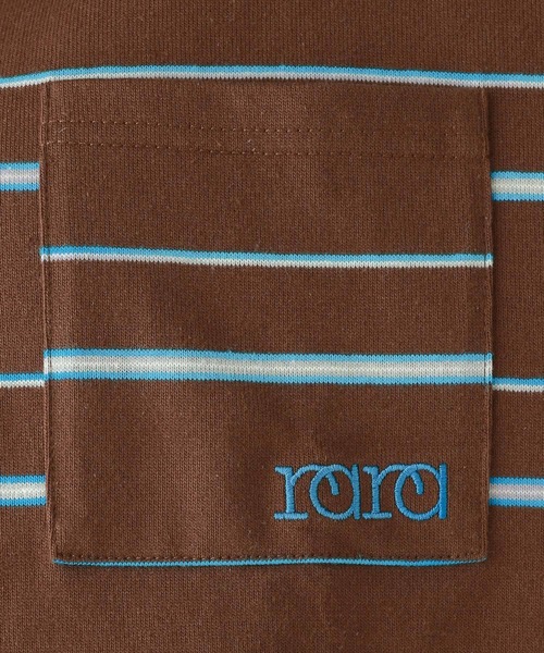 repipi armario（レピピ アルマリオ）の「マルチボーダールーズポロトップス（Tシャツ/カットソー・キッズ・ブラック/アイボリー/ブラウン・MEDIUM/SMALL/LARGE）」の20枚目の写真