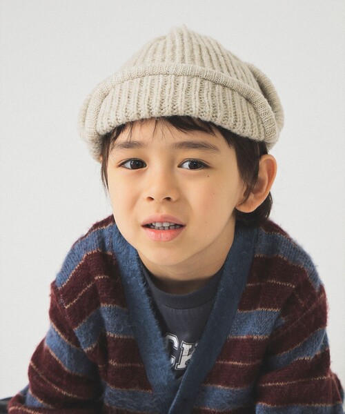 B:MING by BEAMS（ビーミングバイビームス）の「ニット アビエイター キャップ 2025FW（キャップ・キッズ・ホワイト系その他5/ライトブラウン・ONE SIZE）」の5枚目の写真