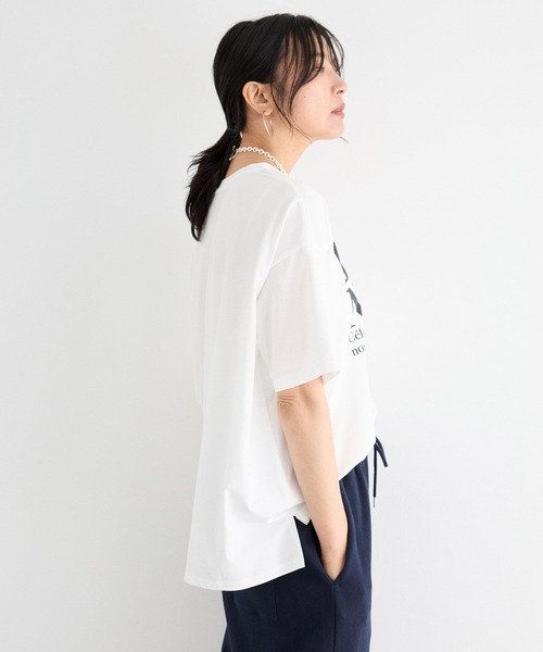 BARNYARDSTORM(バンヤードストーム)の「BARNYARDSTORM / ワイドシルエットロゴプルオーバー(Tシャツ/カットソー・レディース・チャコール/ブラウン/ホワイト・FREE)」の12枚目の写真
