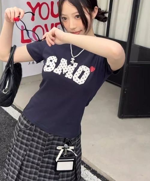 シャイニーDDロゴコンパクトTシャツ　BLK Darich tシャツ シャイニーDDロゴコンパクトTシャツ レディース