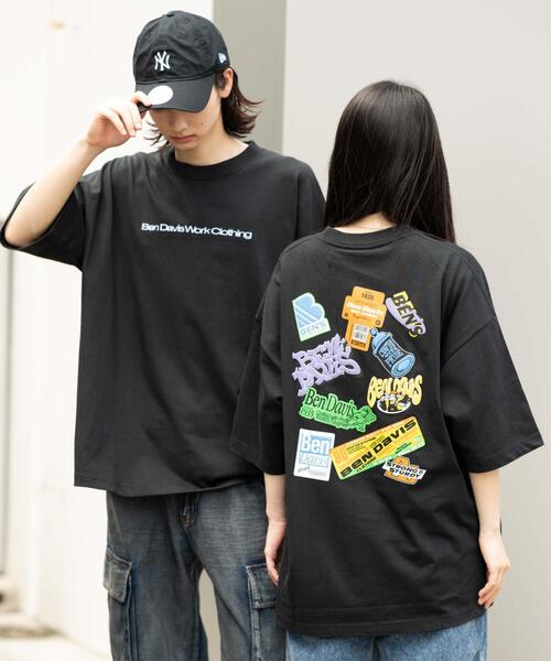 BEN DAVIS(ベンデイビス)の「∴WEGO/BENDAVIS別注クールタッチグラフィックT(Tシャツ/カットソー・メンズ・ブラウン/ブラック/ホワイト/ピンク・LARGE/MEDIUM/SMALL)」の2枚目の写真