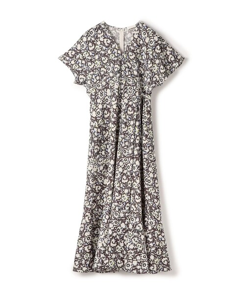 ballsey 花柄カシュクールワンピース フィールドフラワープリント カシュクールワンピース