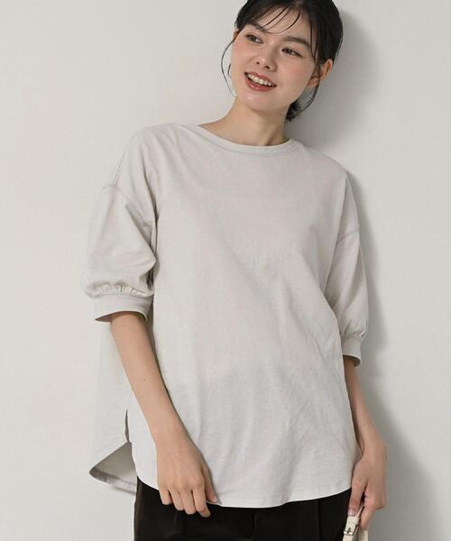 Dessin（デッサン）の「【360度可愛い/前後2WAY/洗える】ライトコットンヘンリーカットソー（Tシャツ/カットソー・レディース・ピンク/ブラック/ブラウン系その他/ナチュラル・01/02/03/00）」の3枚目の写真