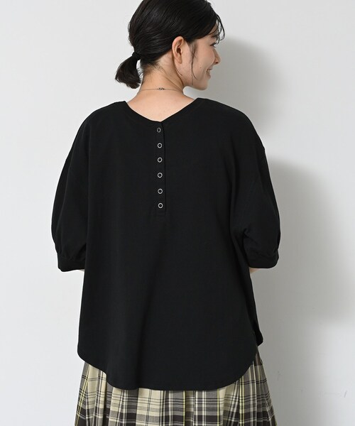 Dessin（デッサン）の「【360度可愛い/前後2WAY/洗える】ライトコットンヘンリーカットソー（Tシャツ/カットソー・レディース・ピンク/ブラック/ブラウン系その他/ナチュラル・01/02/03/00）」の10枚目の写真