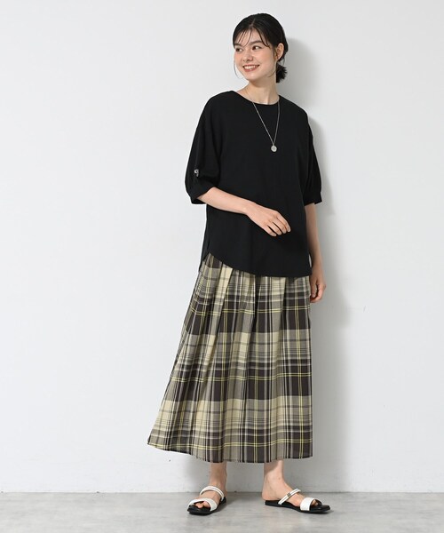 Dessin（デッサン）の「【360度可愛い/前後2WAY/洗える】ライトコットンヘンリーカットソー（Tシャツ/カットソー・レディース・ピンク/ブラック/ブラウン系その他/ナチュラル・01/02/03/00）」の12枚目の写真