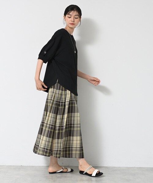 Dessin（デッサン）の「【360度可愛い/前後2WAY/洗える】ライトコットンヘンリーカットソー（Tシャツ/カットソー・レディース・ピンク/ブラック/ブラウン系その他/ナチュラル・01/02/03/00）」の13枚目の写真
