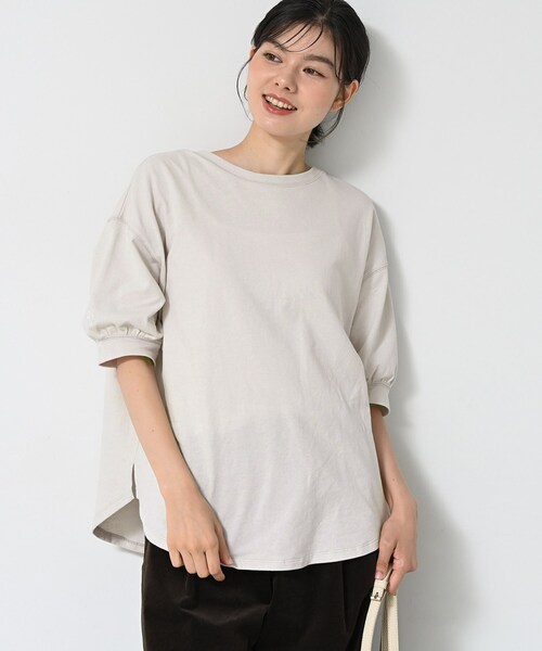Dessin（デッサン）の「【360度可愛い/前後2WAY/洗える】ライトコットンヘンリーカットソー（Tシャツ/カットソー・レディース・ピンク/ブラック/ブラウン系その他/ナチュラル・01/02/03/00）」の16枚目の写真