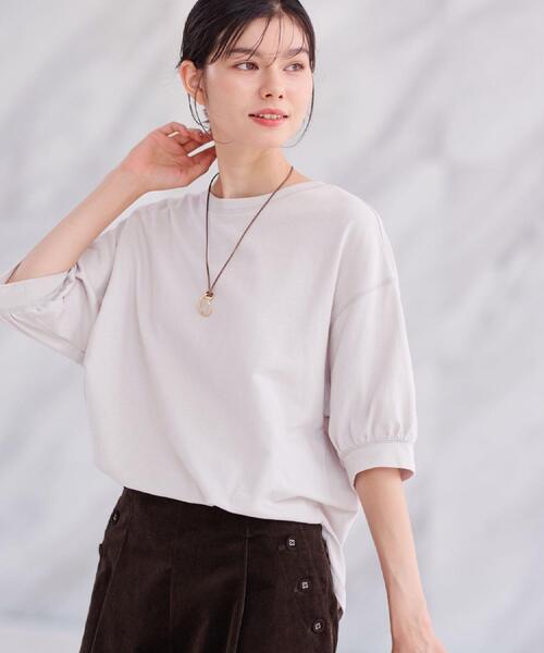 Dessin（デッサン）の「【360度可愛い/前後2WAY/洗える】ライトコットンヘンリーカットソー（Tシャツ/カットソー・レディース・ピンク/ブラック/ブラウン系その他/ナチュラル・01/02/03/00）」の22枚目の写真