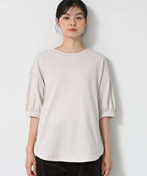 Dessin（デッサン）の「【360度可愛い/前後2WAY/洗える】ライトコットンヘンリーカットソー（Tシャツ/カットソー・レディース・ピンク/ブラック/ブラウン系その他/ナチュラル・01/02/03/00）」の7枚目の写真