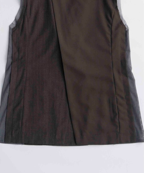 セール】Side Tulle Gilet/サイドチュールジレ（テーラードジャケット