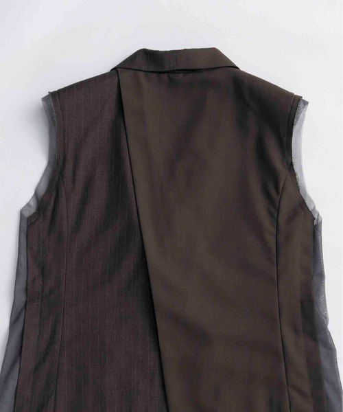 セール】Side Tulle Gilet/サイドチュールジレ（テーラードジャケット