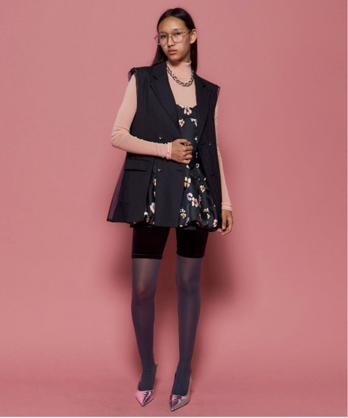 セール】Side Tulle Gilet/サイドチュールジレ（テーラードジャケット