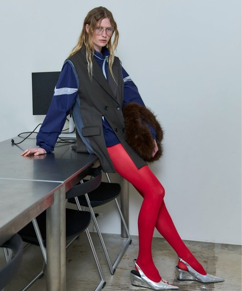 セール】Side Tulle Gilet/サイドチュールジレ（テーラードジャケット