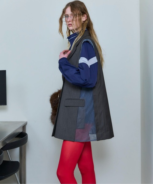セール】Side Tulle Gilet/サイドチュールジレ（テーラードジャケット