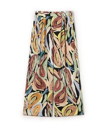 BALLSEY | ハンドペイントプリント タックセミワイドパンツ(その他パンツ)