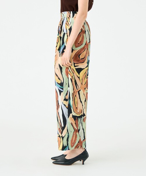 BALLSEY（ボールジィ）の「ハンドペイントプリント タックセミワイドパンツ（その他パンツ・レディース・オレンジ系その他2・34/36）」の5枚目の写真