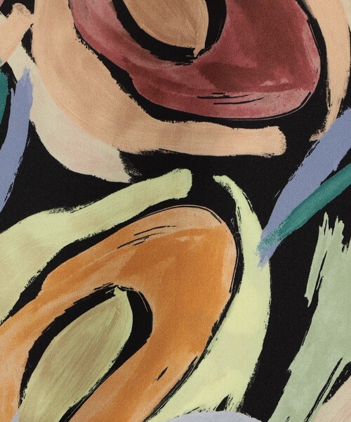 BALLSEY（ボールジィ）の「ハンドペイントプリント タックセミワイドパンツ（その他パンツ・レディース・オレンジ系その他2・34/36）」の3枚目の写真