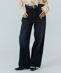 (CREOLME)WIDE DENIM PANTS
