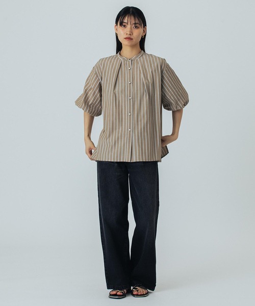 ROSE BUD（ローズバッド）の「(CREOLME)WIDE DENIM PANTS（デニムパンツ・レディース・ブラック/ライトインディゴブルー・M/S）」の6枚目の写真