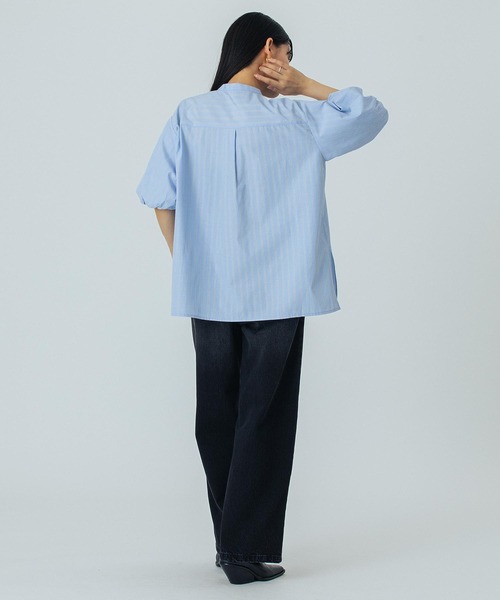 ROSE BUD（ローズバッド）の「(CREOLME)WIDE DENIM PANTS（デニムパンツ・レディース・ブラック/ライトインディゴブルー・M/S）」の12枚目の写真