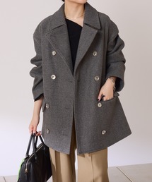 値下げしました！　ROPE ピーコート グレー ピーコート（グレー/灰色系）ファッション通販 - ZOZOTOWN