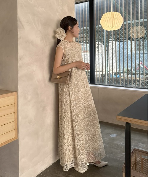 Prism lace A-line dress（ドレス）｜LE'RURE（リルアー）の