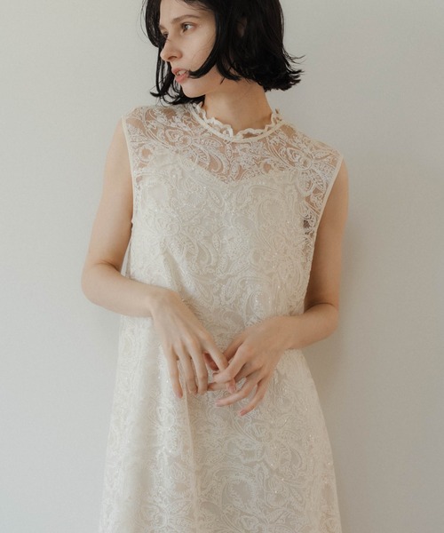 Prism lace A-line dress（ドレス）｜LE'RURE（リルアー）の