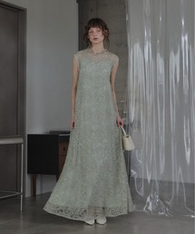 JACKET SET FLUFFY LACE DRESS（ドレス）｜Ameri（アメリ）の