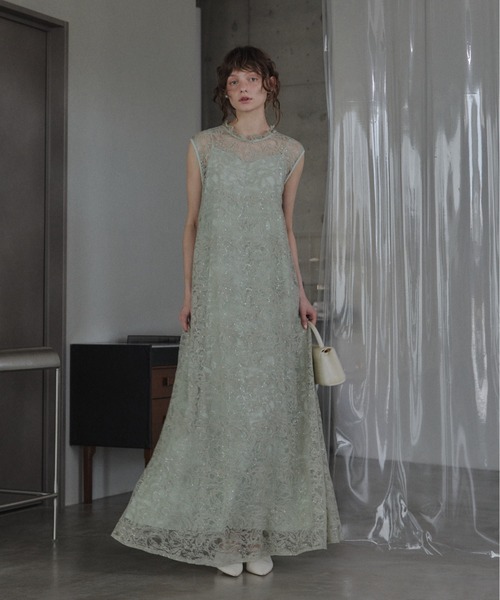 Prism lace A-line dress（ドレス）｜LE'RURE（リルアー）の