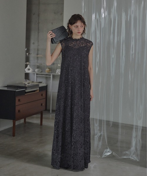 Prism lace A-line dress（ドレス）｜LE'RURE（リルアー）の