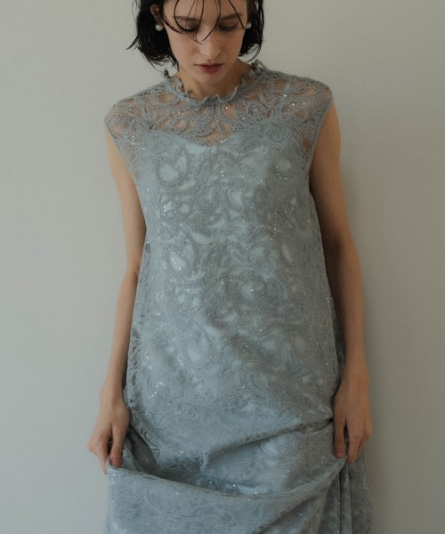 Prism lace A-line dress（ドレス）｜LE'RURE（リルアー）の