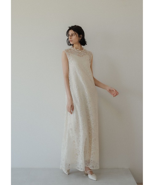 【美品】LE’RURE 新作Prism lace A-lineドレス Prism lace A-line dress（ドレス）｜LE'RURE（リルアー）の