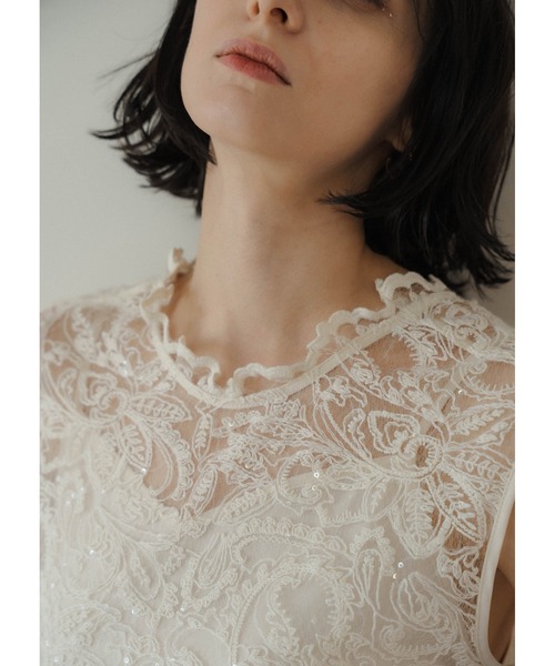 Prism lace A-line dress（ドレス）｜LE'RURE（リルアー）の