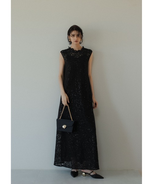 ★新品タグ付き★リルアーPrism lace A-line dress結婚式 Prism lace A-line dress（ドレス）｜LE'RURE（リルアー）の