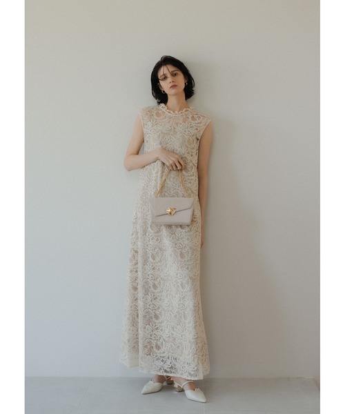 Prism lace A-line dress(ドレス)|LE'RURE(リルアー)の Prism lace A-line dress(ドレス)|LE'RURE(リルアー)の