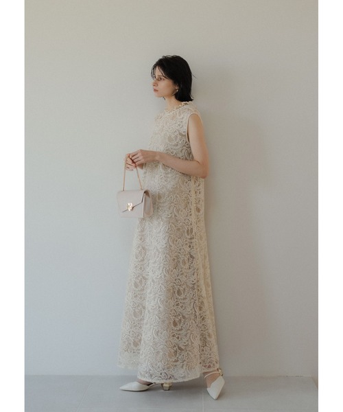 Prism lace A-line dress（ドレス）｜LE'RURE（リルアー）の