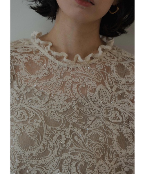 Prism lace A-line dress（ドレス）｜LE'RURE（リルアー）の