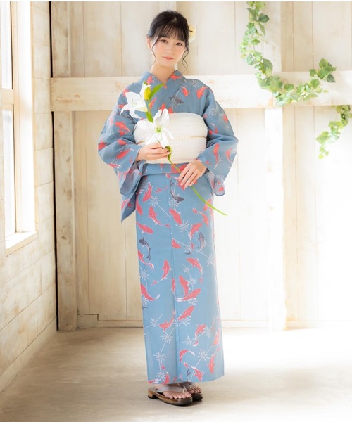 新品 未使用⭐︎大人の浴衣と半幅帯セット⭐︎綿変り織⭐︎金魚の帯☆裄68⭐︎品のあるお色 楽天市場】浴衣 レディース 4点set 4点セット 人気 ベージュ