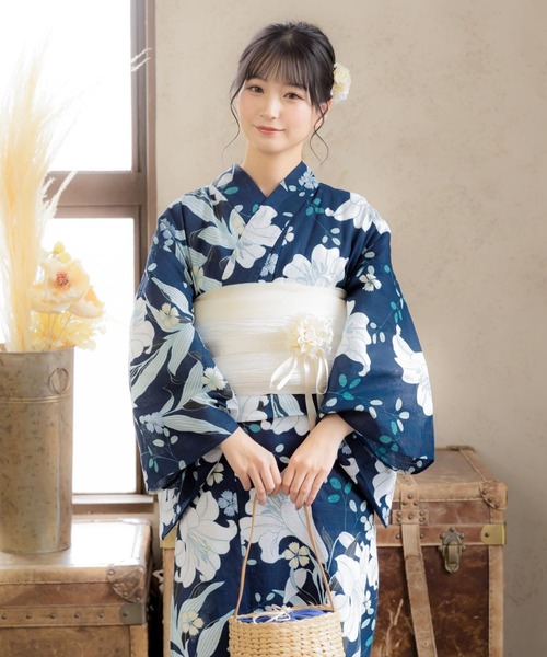 NOEMIE 黒 浴衣・帯セット NOEMIE 黒 浴衣・帯セット NOEMIE 黒 浴衣・帯セット NOEMIE 黒