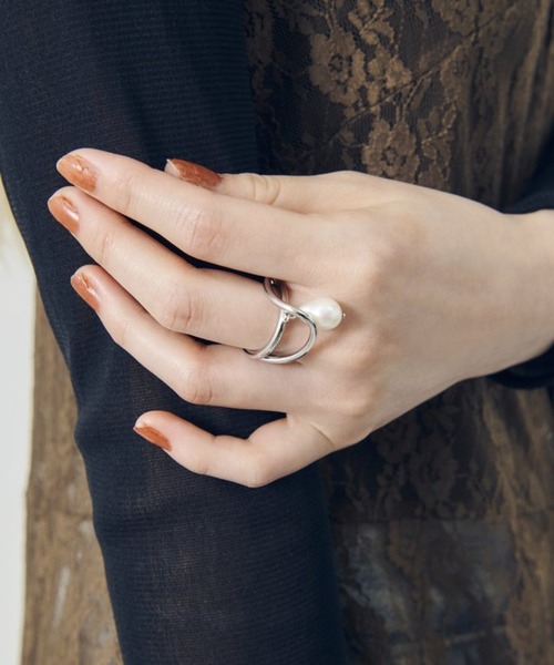 GOLDY(ゴールディ)の「【GOLDY】淡水パールリング 5250903(リング・レディース・ゴールド系その他/シルバー系1/ゴールド/シルバー・FREE)」の5枚目の写真