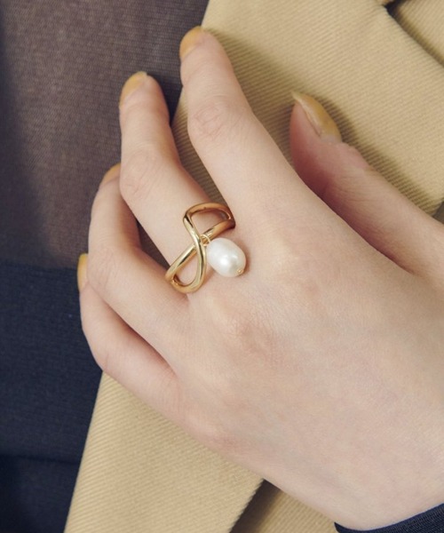 GOLDY(ゴールディ)の「【GOLDY】淡水パールリング 5250903(リング・レディース・ゴールド系その他/シルバー系1/ゴールド/シルバー・FREE)」の8枚目の写真