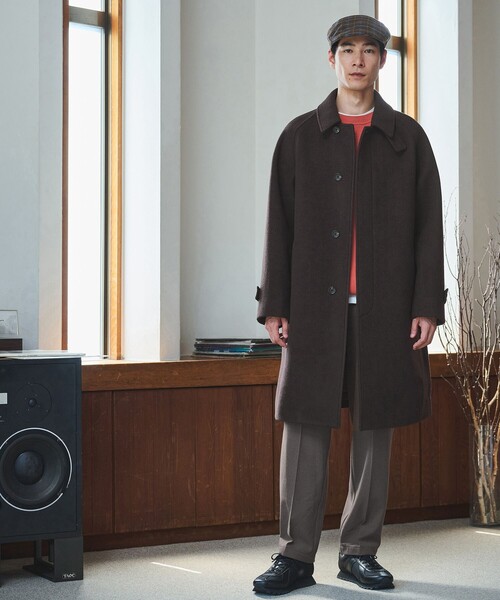 green label relaxing(グリーンレーベルリラクシング)の「TRカルゼ 裏起毛 オルマイ ワイド パンツ -2WAYストレッチ-(その他パンツ・メンズ・ブラック/モカ/ダークグリーン・S/M/L/XL)」の9枚目の写真