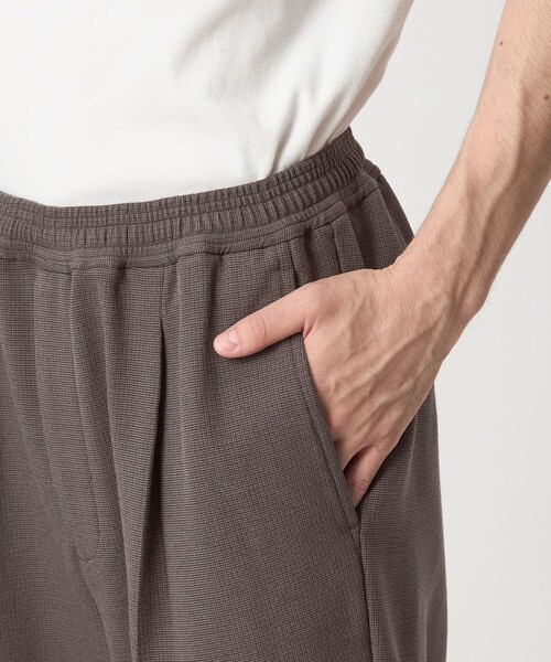 green label relaxing(グリーンレーベルリラクシング)の「TRカルゼ 裏起毛 オルマイ ワイド パンツ -2WAYストレッチ-(その他パンツ・メンズ・ブラック/モカ/ダークグリーン・S/M/L/XL)」の20枚目の写真