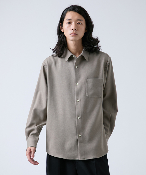 B.C STOCK(ベーセーストック)の「LANATEC(R) リラックス レギュラーカラーシャツ(シャツ/ブラウス・メンズ・ブラウン/ネイビー/ベージュ/ブラック系その他・MEDIUM/LARGE)」の4枚目の写真