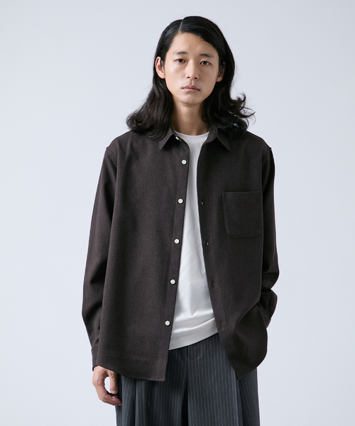 B.C STOCK(ベーセーストック)の「LANATEC(R) リラックス レギュラーカラーシャツ(シャツ/ブラウス・メンズ・ブラウン/ネイビー/ベージュ/ブラック系その他・MEDIUM/LARGE)」の3枚目の写真